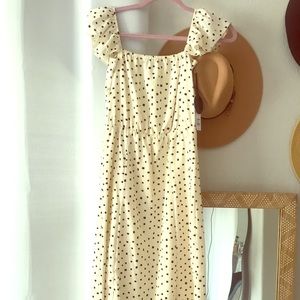 Polka dot maxi dress